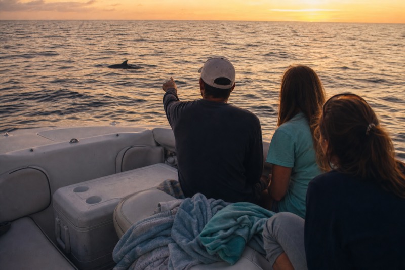 Charleston Harbor Sunset Cruise, Scenic Views and Dolphin Spotting