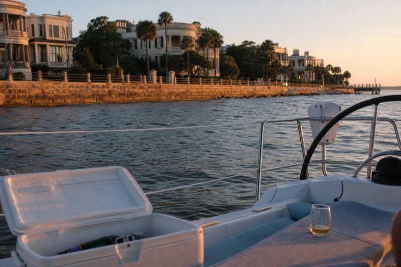 Private Sunset Sail, BYOB Dolphin/History Tour (43ft Mystique)